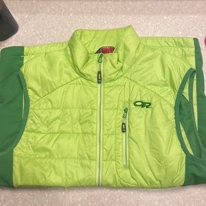 Green outdoor research vest
